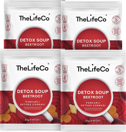 Beetroot Soup - Pancarlı Detoks Çorbası (katkısız, glutensiz, vegan) x 4 Adet
