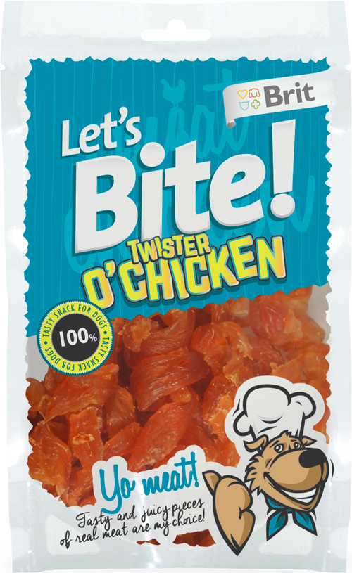 Lets Bite Twister Chicken Tavuk Etli Tahılsız Köpek Ödülü 80 gr
