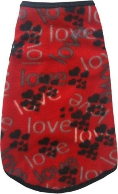Köpek Kıyafeti Kırmızı Polar 55*30 cm XLarge No:7
