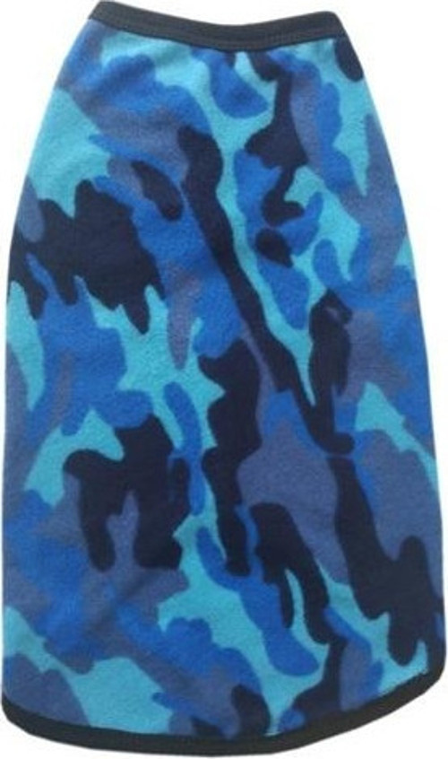 Köpek Kıyafeti Mavi Siyah Kamuflaj 55*30 cm XLarge No:7