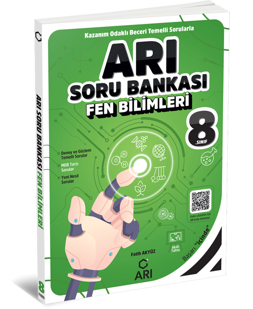 Arı Yayıncılık 8 Sınıf Fen Bilimleri Arı Soru Bankası LGS