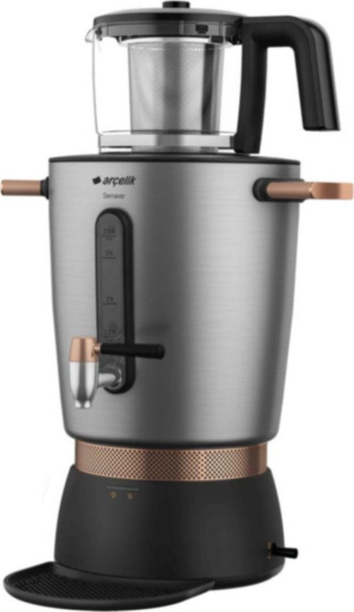 Se 9036 I Semaver Cam Demlik Çay Makinesi