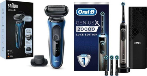 Oral B Erkek Bakım Seti Seri 6 B1200s Islak Kuru Kablosuz Genius X Luxe Edition 20000 Serisi