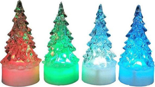 Yılbaşı Ledli Çam Biblo 5x5x11.5cm
