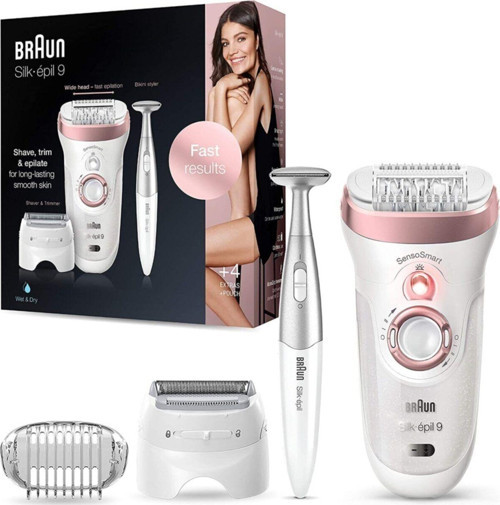 Silk-épil 9 Sensosmart™ 9/890 Epilatör - 7 Ek Parçalı Kablosuz Islak Ve Kuru Epilatör