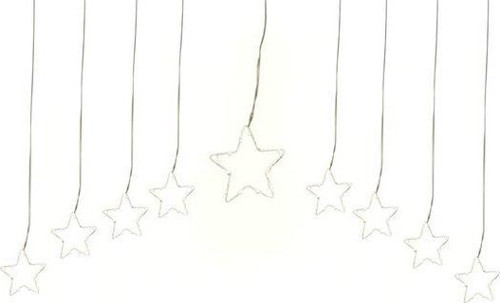 Yılbaşı Yıldız Led Işık Perdesi 160x60cm