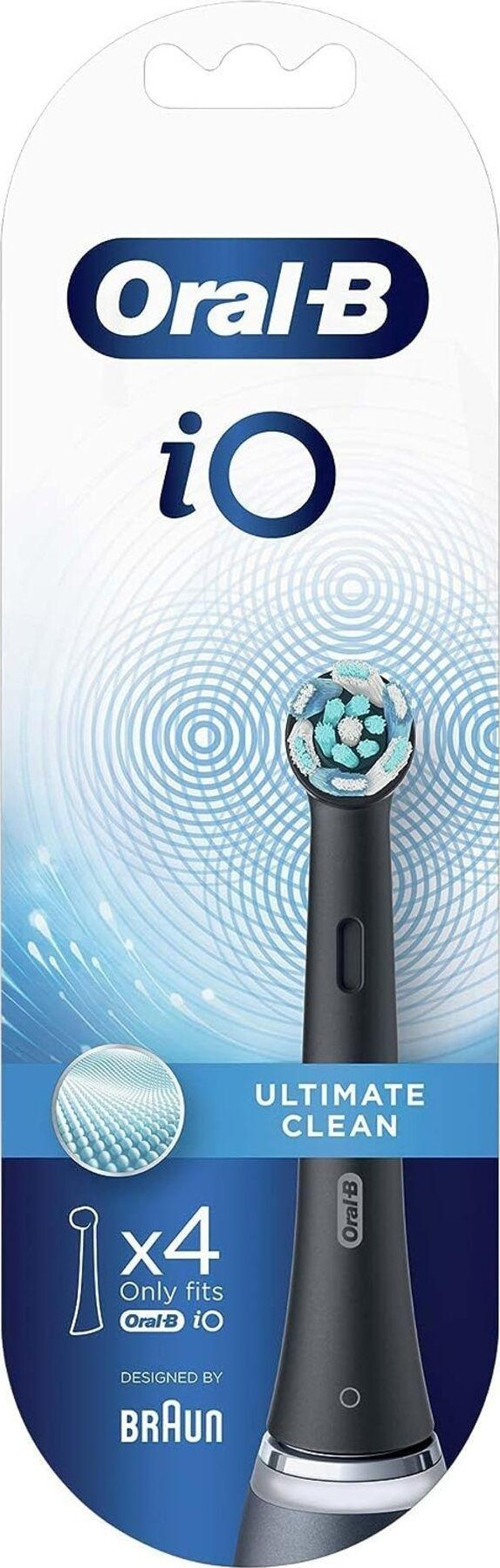 iO Ultimate Clean Diş Fırçası Yedek Başlığı 4 Adet Siyah