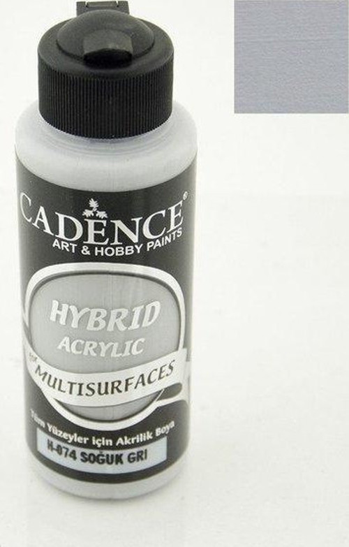 Hybrid Akrilik Multisurfaces H-074 Soğuk Gri 120Ml