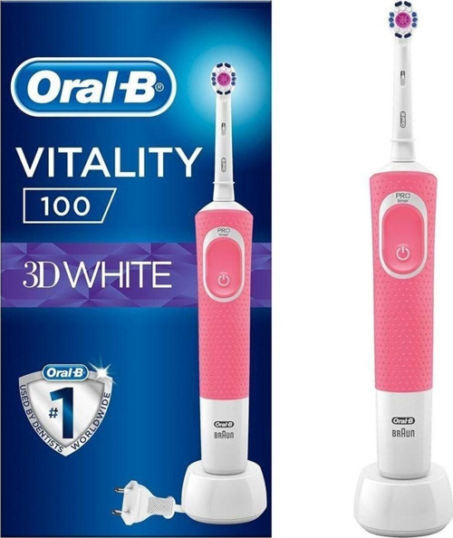 Oral B Vıtalıty D100 Pembe 3dwhıte Kutulu Şarjlı Diş Fırçası
