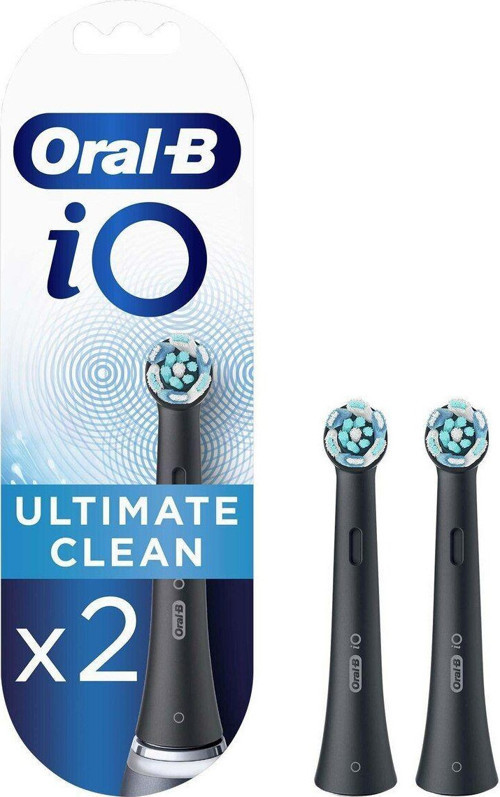 Braun iO Ultimate Clean Siyah Diş Fırçası Yedek Başlığı 2'li