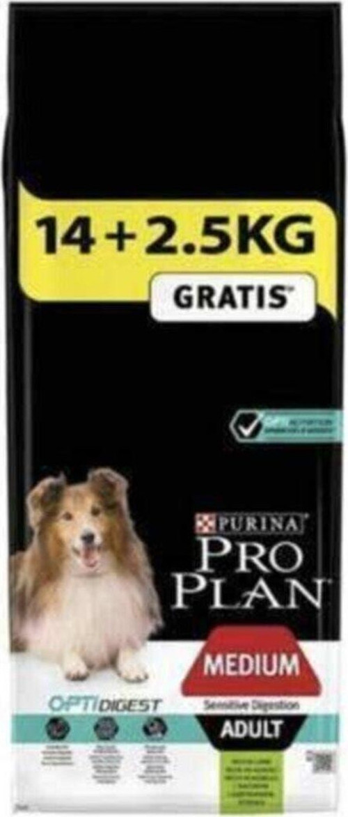 Medium Kuzu Etli Hassas Yetişkin Köpek Maması 14+2,5 Kg