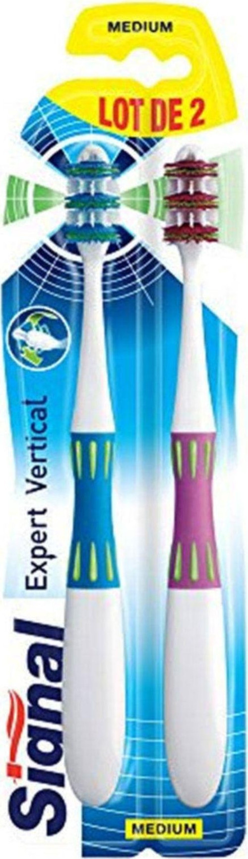 Diş Fırçası Expert Vertical Medium 1+1 Mavi Pembe 8711700634618p