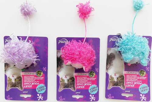 Kedi Otlu Kedi Oyuncağı Yumak Fare 10 cm