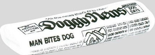 Köpek vinyl Gazete oyuncağı , doggy-news 18cm