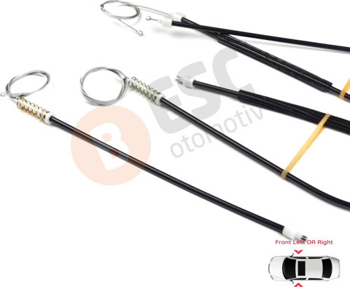 Audi A5 S5 Coupe 8T3 İçin Ön Sol veya Sağ Kapı Cam Kriko Tamir Halat Seti