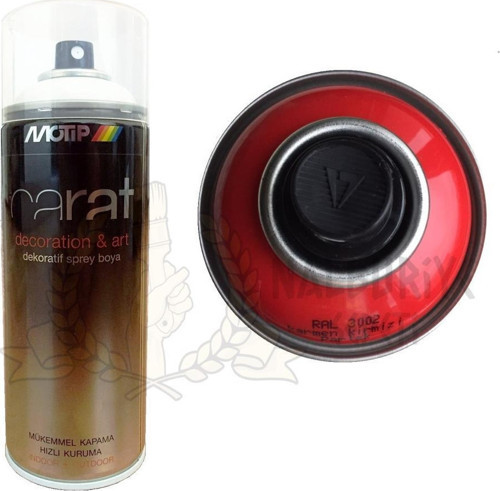 Carat Akrilik Sprey Boya KARMEN KIRMIZI PARLAK 400 ml - RAL3002
