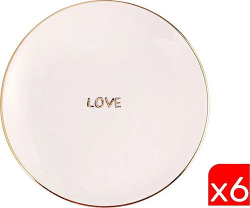 Date Love Düz Tabak 17cm 6 lı 04ALM005811