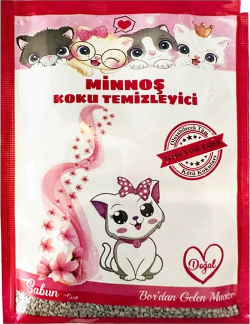 Minnoş Kedi Kumu Koku Temizleyici 25 gr Sabun Kokulu