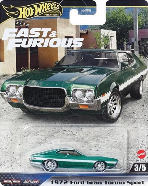 1/64 Ölçek Fast & Furious Temalı Premium Araçlar HYP72 1972 Ford Gran Torino Sport