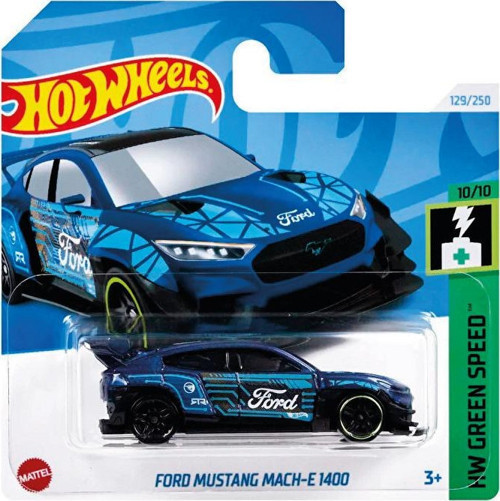 1/64 Ölçek Tekli Regular Arabalar Treasure Hunt (TH) HTF20 Hw Green Speed / Ford Mustang Mach-E 1400