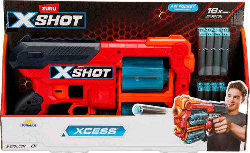 X-Shot Xcess 16 Mermili Sünger Dart Atan Silah S00036437