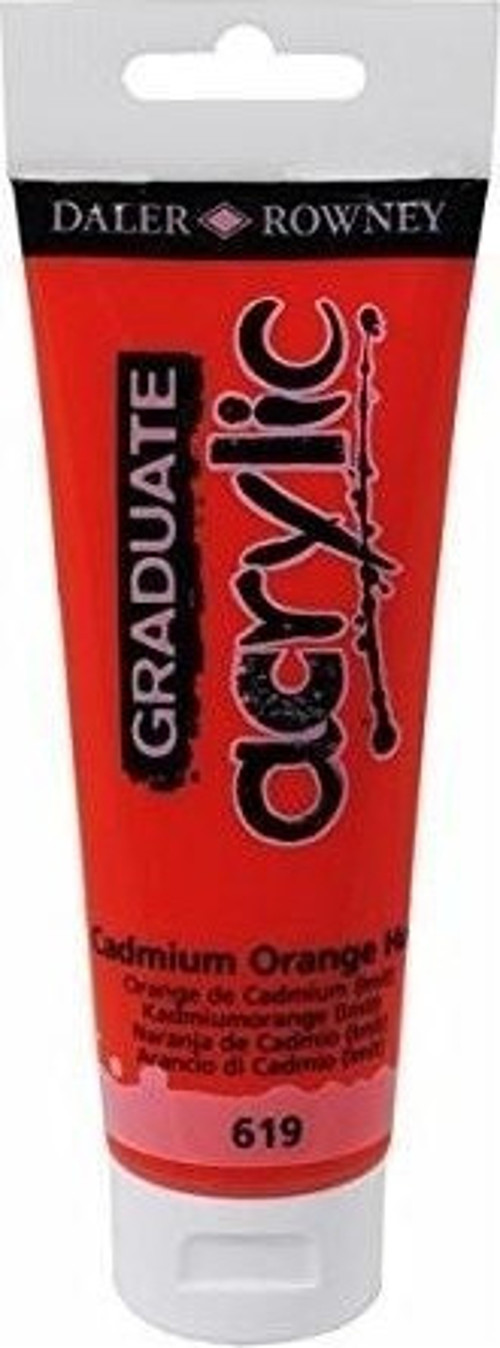 Daler Rowney Graduate Akrilik Boya 120ml 619 Cadmium Orange