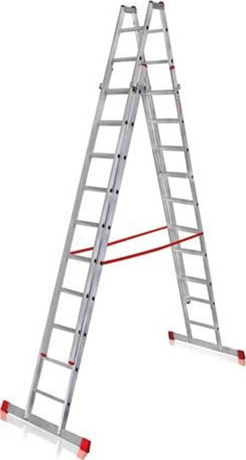A TİPİ ÇİFT SÜRGÜLÜ ALÜMİNYUM MERDİVEN 4,40 METRE (ATCSM.02)