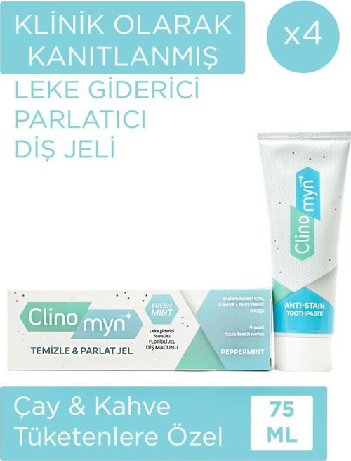 Fresh Temizleme Parlatma Jel Diş Beyazlatan ve Parlatan Diş Macunu 75 ml x 4 Adet