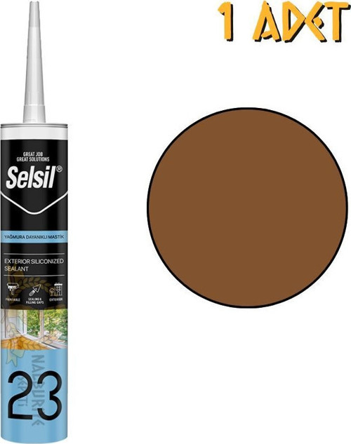 Yağmura Dayanıklı Silikonize Mastik ALTIN MEŞE 485 gr. - 1 Adet
