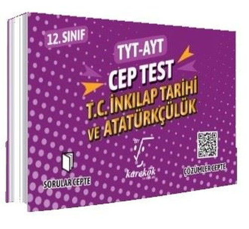 12.Sınıf TYT-AYT T.C İnkılap Tarihi ve Atatürkçülük Cep Test