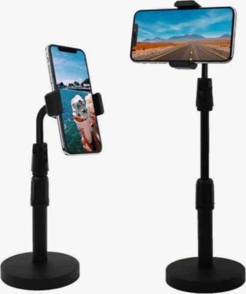 Tablet Telefon Standı Masa Üstü Plastik Siyah Telefon Tutucu