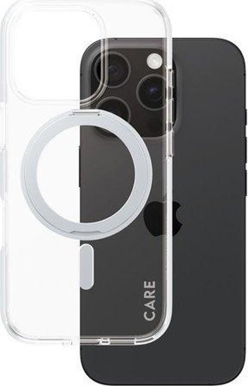 Care by iPhone 16 Pro, Feature Kickstand & MagSafe, Gümüş, Kılıf