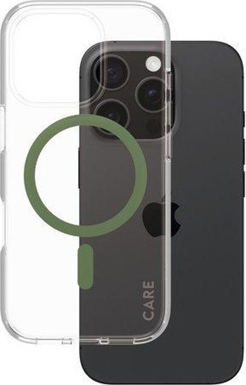 Care by iPhone 16 Pro, Flagship Urban Combat MagSafe, Yeşil, Kılıf