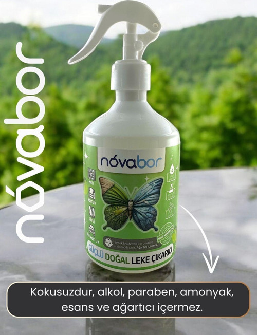 Novabor Doğal Leke Çıkarıcı Sprey - Özel Bor Formüllü Çok Amaçlı Leke Çıkarıcı