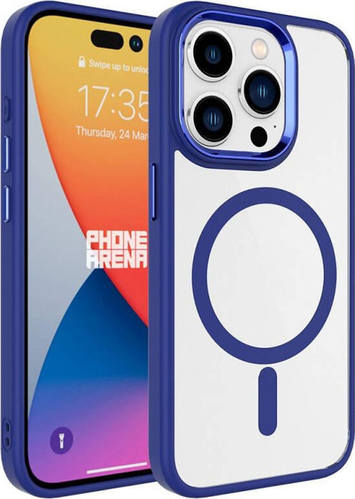Apple iPhone 15 Pro Kılıf Wireless Şarj Özellikli Zore Krom Magsafe Silikon Kapak