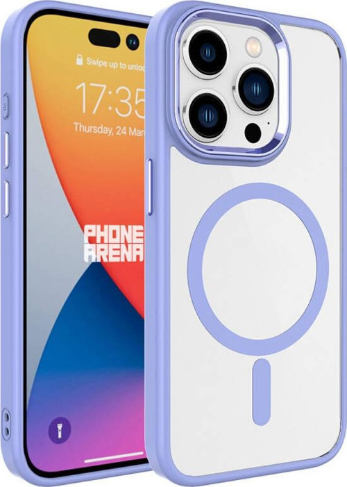 Apple iPhone 15 Pro Kılıf Wireless Şarj Özellikli Zore Krom Magsafe Silikon Kapak