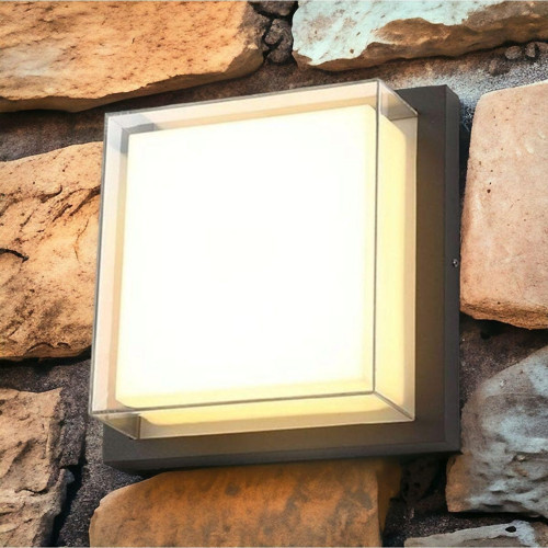 12 Watt, 4200 Kelvin Led Armatür, İç Ve Dış Mekan Modern Aplik, Bahçe Duvar Aplik Banyo, Teras Aplik