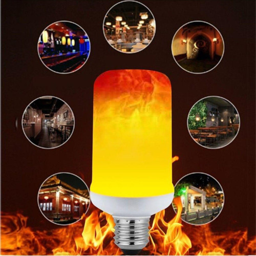 3 Işık Modlu, Alev Efektli, 5 Watt, E27 Duy Led Ampul, Alev Efektli Çok Kaliteli Birinci Sınıf Ampul