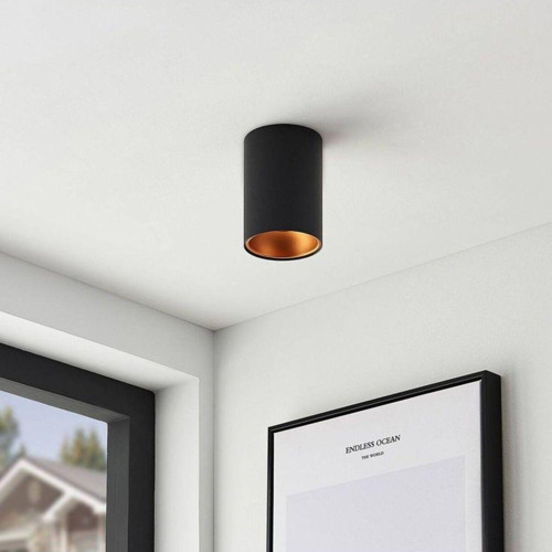 7 Watt Amber Işık Gu10 Ledli, 10 Cm, Alüminyum Kasa Sıva Üstü Dekoratif Tavan Armatürü, Led Aplik