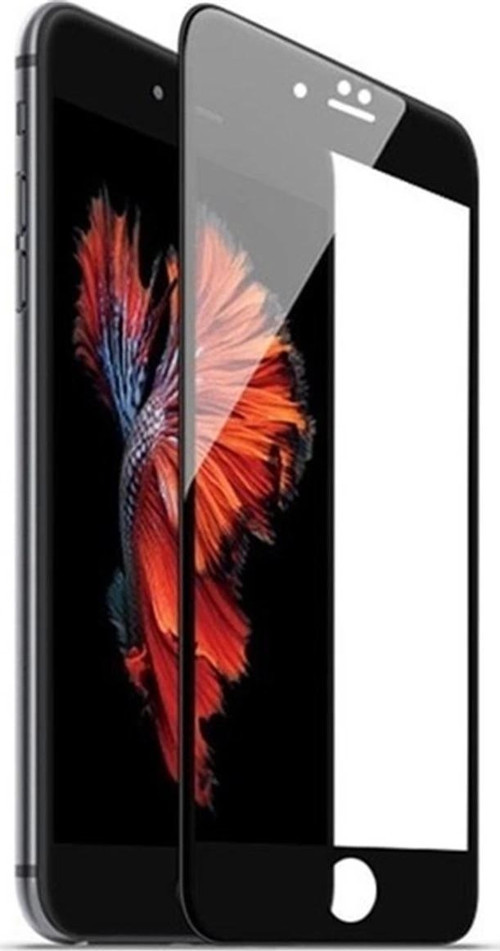 JM222 İphone 6 Tam Kaplayan Temperli Erkan Koruyucu Siyah