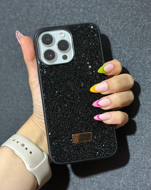 İphone 15 Uyumlu Sw İnce Taşlı Elmas Işıltılı Telefon Kılıfı