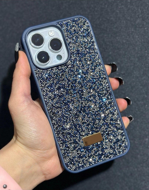 İphone 15 Uyumlu Sw İnce Taşlı Elmas Işıltılı Telefon Kılıfı