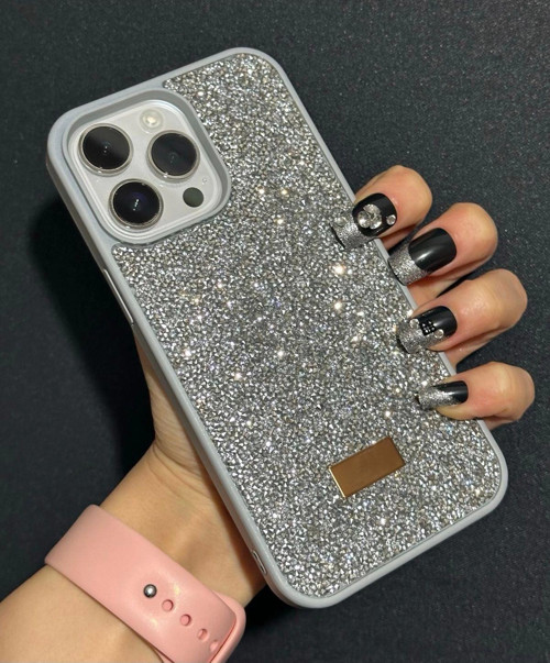 İphone 15 Uyumlu Sw İnce Taşlı Elmas Işıltılı Telefon Kılıfı