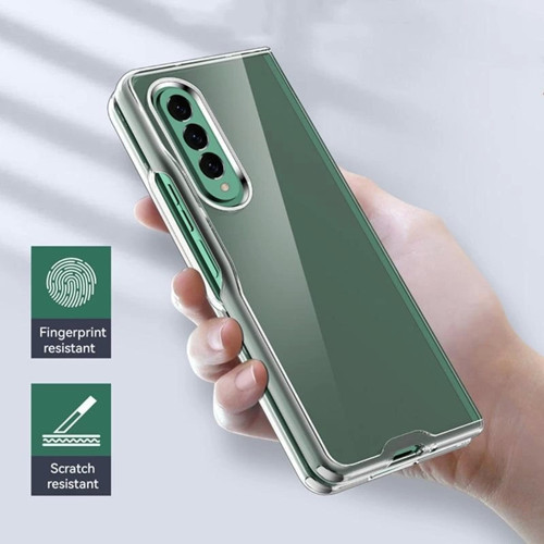 Samsung Galaxy Z Fold 3 Sert Kristal Kapak Koruma Kılıf - Şeffaf