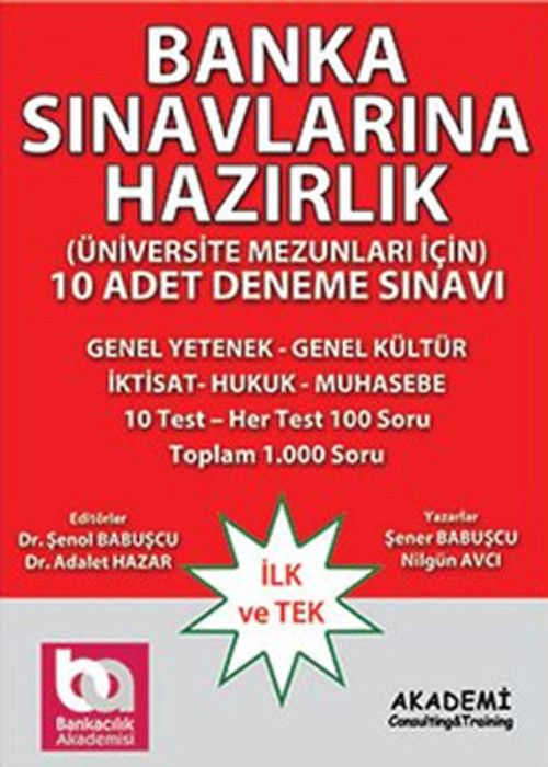 Banka Sınavlarına Hazırlık - 10 Adet Deneme Sınavı