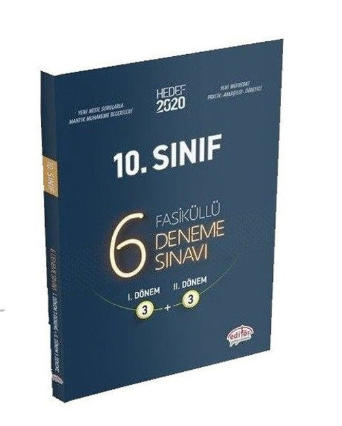 Editör 10. Sınıf 6 Fasikül Deneme 3+3