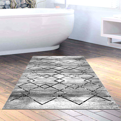 Kaymaz Taban Djt Banyo Halısı Trend Modern M5006 Mavi
