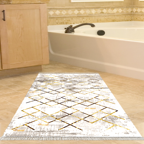 Kaymaz Taban Djt Banyo Halısı Trend Saçaklı Modern M5026 Kahve