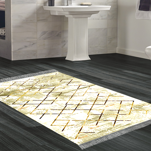 Kaymaz Taban Djt Banyo Halısı Trend Saçaklı Modern M5026 Kahve