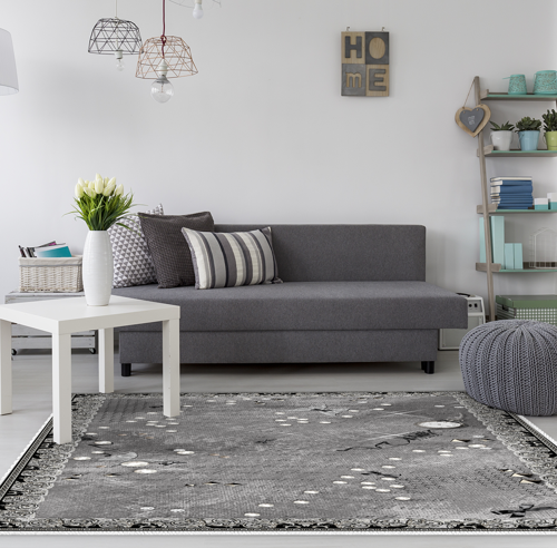 Kaymaz Taban Djt Salon Halısı Star Pamuk Modern Mu118 Kahve